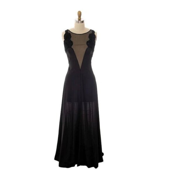 Blanche by Ralph Montenero Black Lace Lingerie Sleepwear - Vintage - Picture 1 of 10